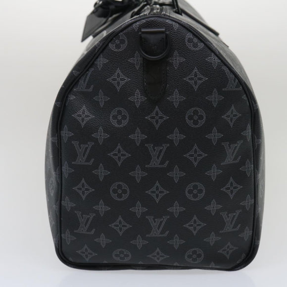 LOUIS VUITTON Monogram Eclipse Vivienne Keepall 50 Boston Bag M43683 Auth 34733S