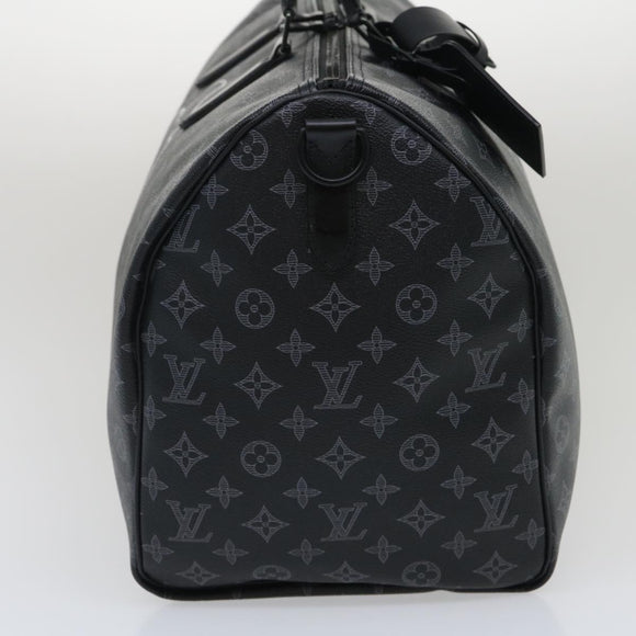 LOUIS VUITTON Monogram Eclipse Vivienne Keepall 50 Boston Bag M43683 Auth 34733S