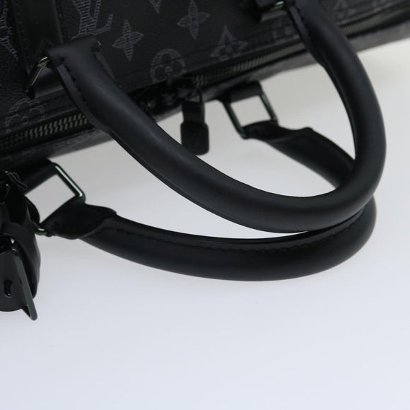 LOUIS VUITTON Monogram Eclipse Vivienne Keepall 50 Boston Bag M43683 Auth 34733S