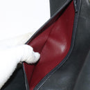 CHANEL Chain Matelasse 25 Shoulder Bag Lamb Skin Black Gold CC Auth PP032AV-20