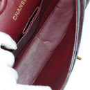 CHANEL Chain Matelasse 25 Shoulder Bag Lamb Skin Black Gold CC Auth PP032AV-10