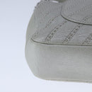 CHANEL Chain Shoulder Bag Leather Gray CC Auth PP141-16