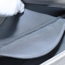 CHANEL Chain Shoulder Bag Leather Gray CC Auth PP141-22