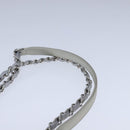 CHANEL Chain Shoulder Bag Leather Gray CC Auth PP141-8