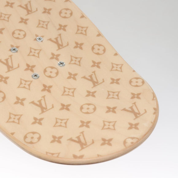 LOUIS VUITTON Skateboard Wood Beige GI0637 LV Auth 115970M