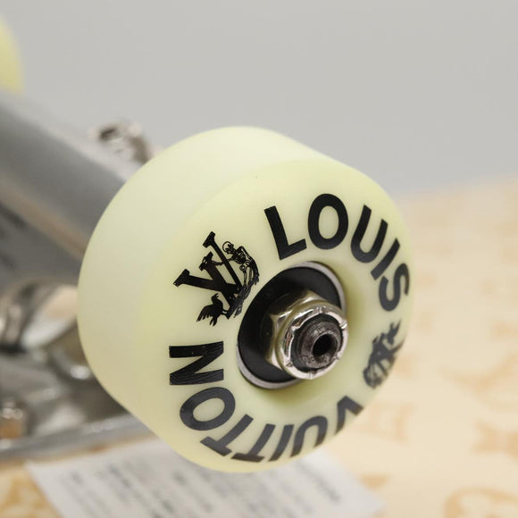 LOUIS VUITTON Skateboard Wood Beige GI0637 LV Auth 115970M