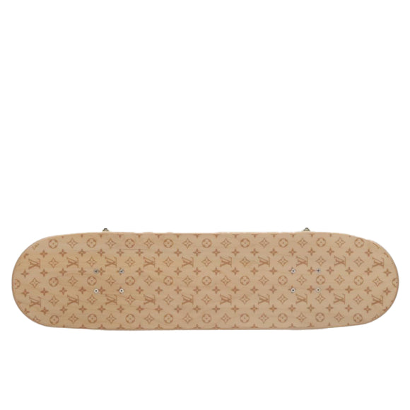 LOUIS VUITTON Skateboard Wood Beige GI0637 LV Auth 115970M