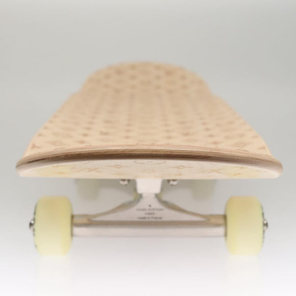 LOUIS VUITTON Skateboard Wood Beige GI0637 LV Auth 115970M