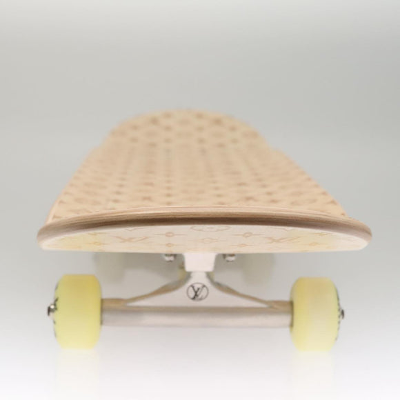 LOUIS VUITTON Skateboard Wood Beige GI0637 LV Auth 115970M