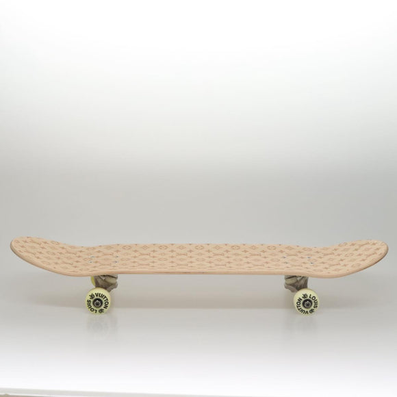 LOUIS VUITTON Skateboard Wood Beige GI0637 LV Auth 115970M