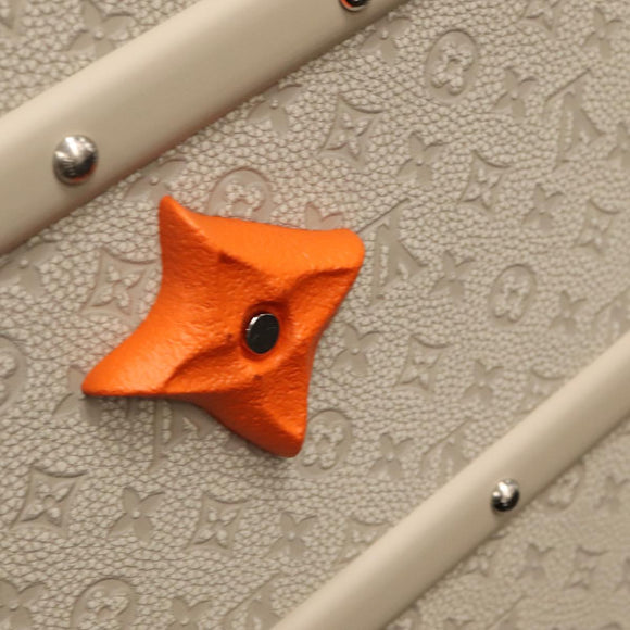 LOUIS VUITTON Taurillon Climbing Coolie Rosin 110Trunk White M10074 Auth 115972SM