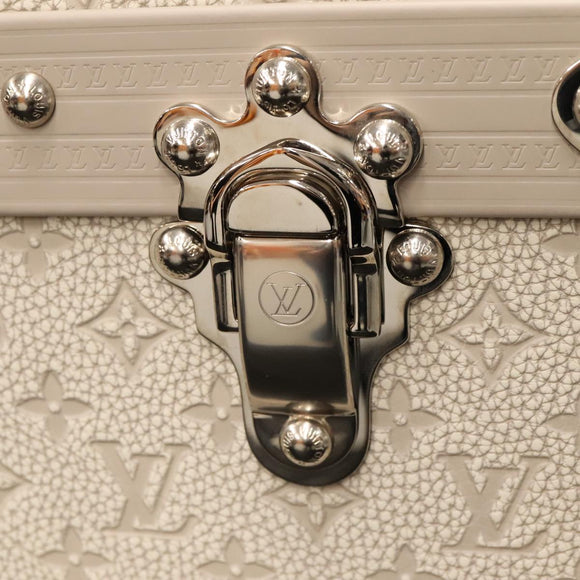 LOUIS VUITTON Taurillon Climbing Coolie Rosin 110Trunk White M10074 Auth 115972SM