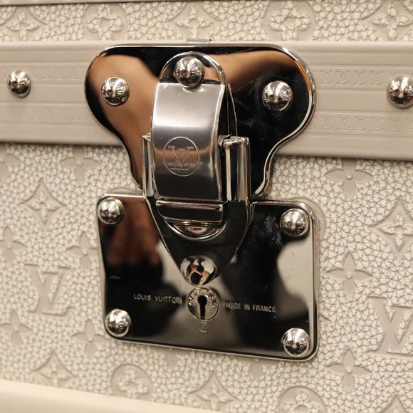 LOUIS VUITTON Taurillon Climbing Coolie Rosin 110Trunk White M10074 Auth 115972S