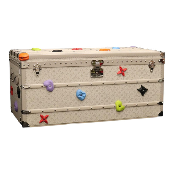 LOUIS VUITTON Taurillon Climbing Coolie Rosin 110Trunk White M10074 Auth 115972S