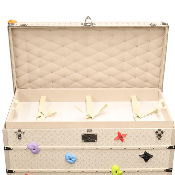 LOUIS VUITTON Taurillon Climbing Coolie Rosin 110Trunk White M10074 Auth 115972S