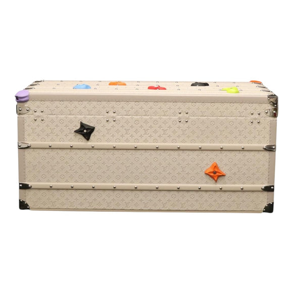 LOUIS VUITTON Taurillon Climbing Coolie Rosin 110Trunk White M10074 Auth 115972S