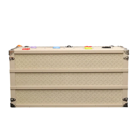 LOUIS VUITTON Taurillon Climbing Coolie Rosin 110Trunk White M10074 Auth 115972S