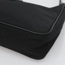 PRADA Shoulder Bag Nylon Black Silver Auth PP309-10