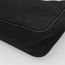 PRADA Shoulder Bag Nylon Black Silver Auth PP309-12