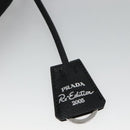 PRADA Shoulder Bag Nylon Black Silver Auth PP309-16