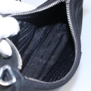 PRADA Shoulder Bag Nylon Black Silver Auth PP309-18