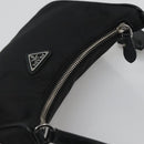 PRADA Shoulder Bag Nylon Black Silver Auth PP309-6