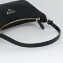 PRADA Shoulder Bag Nylon Black Silver Auth PP309-7