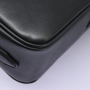 FENDI Shoulder Bag Leather Black Gold Auth PP343-15