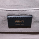 FENDI Shoulder Bag Leather Black Gold Auth PP343-18