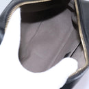 FENDI Shoulder Bag Leather Black Gold Auth PP343-10