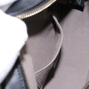 FENDI Shoulder Bag Leather Black Gold Auth PP343-21