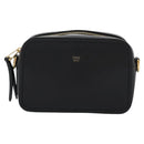 FENDI Shoulder Bag Leather Black Gold Auth PP343-13