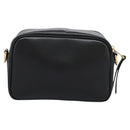 FENDI Shoulder Bag Leather Black Gold Auth PP343-2