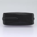 FENDI Shoulder Bag Leather Black Gold Auth PP343-6