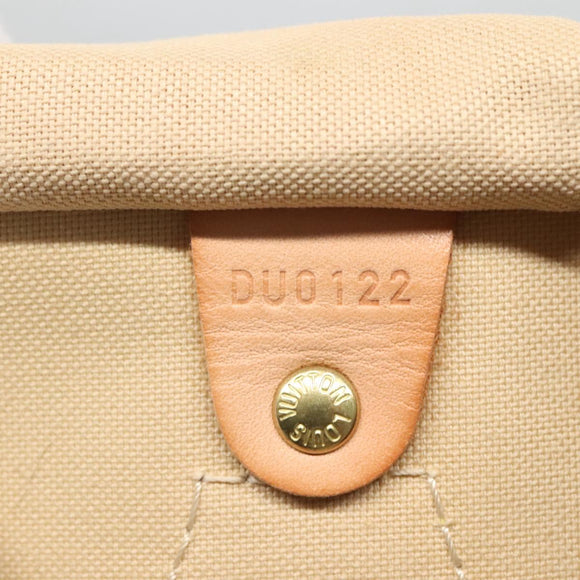 LOUIS VUITTON Damier Azur Speedy 35 Hand Bag N41535 LV Auth PP499