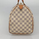LOUIS VUITTON Damier Azur Speedy 35 Hand Bag N41535 LV Auth PP499-3