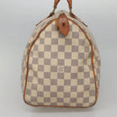 LOUIS VUITTON Damier Azur Speedy 35 Hand Bag N41535 LV Auth PP499-4
