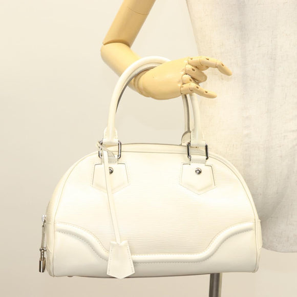 LOUIS VUITTON Epi Bowling Montaigne PM Hand Bag Yvoire M5932J LV Auth PP756