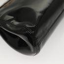 CHANEL COCO Mark Chain Shoulder Bag Patent leather Black Gold CC Auth PP818-15