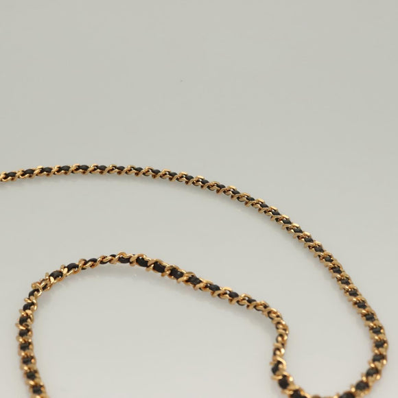 CHANEL COCO Mark Chain Shoulder Bag Patent leather Black Gold CC Auth PP818