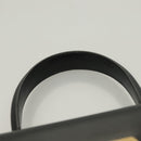 Salvatore Ferragamo Gancini Hand Bag Leather Black Gold Auth PP828-14