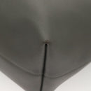 SAINT LAURENT Tote Bag Leather Gray Gold Auth PP866-15