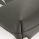 SAINT LAURENT Tote Bag Leather Gray Gold Auth PP866-16