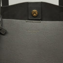 SAINT LAURENT Tote Bag Leather Gray Gold Auth PP866-18