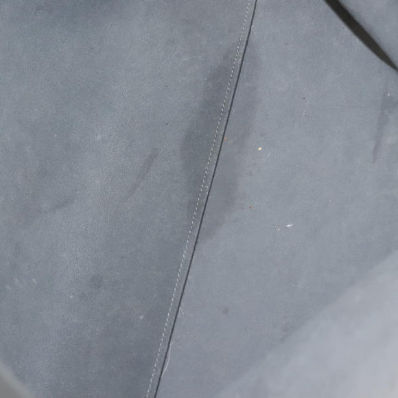 SAINT LAURENT Tote Bag Leather Gray Gold Auth PP866