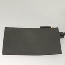 SAINT LAURENT Tote Bag Leather Gray Gold Auth PP866-22