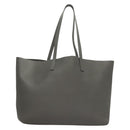 SAINT LAURENT Tote Bag Leather Gray Gold Auth PP866-2
