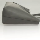 SAINT LAURENT Tote Bag Leather Gray Gold Auth PP866-3