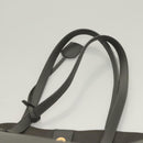 SAINT LAURENT Tote Bag Leather Gray Gold Auth PP866-14