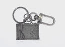 LOUIS VUITTON The President Charm metal Silver M67366 LV Auth 158668SM-2